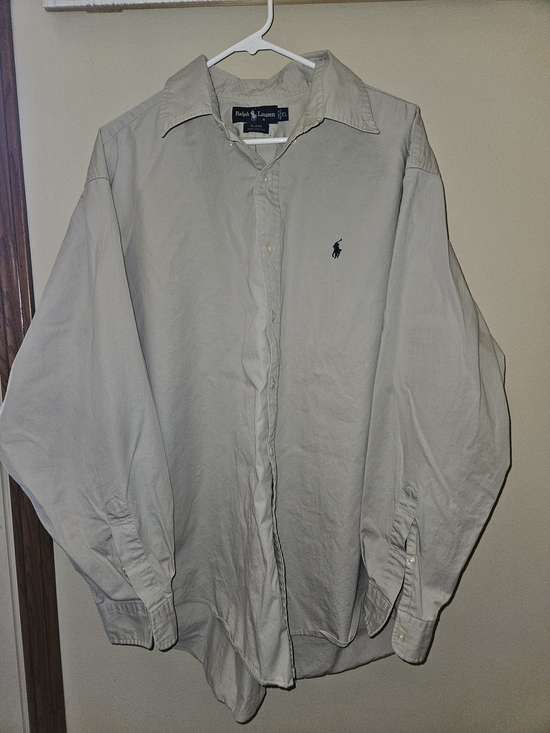 Ralph Lauren Other - Ralph Lauren Men's Classic Button-Down Shirt in Light Khaki
